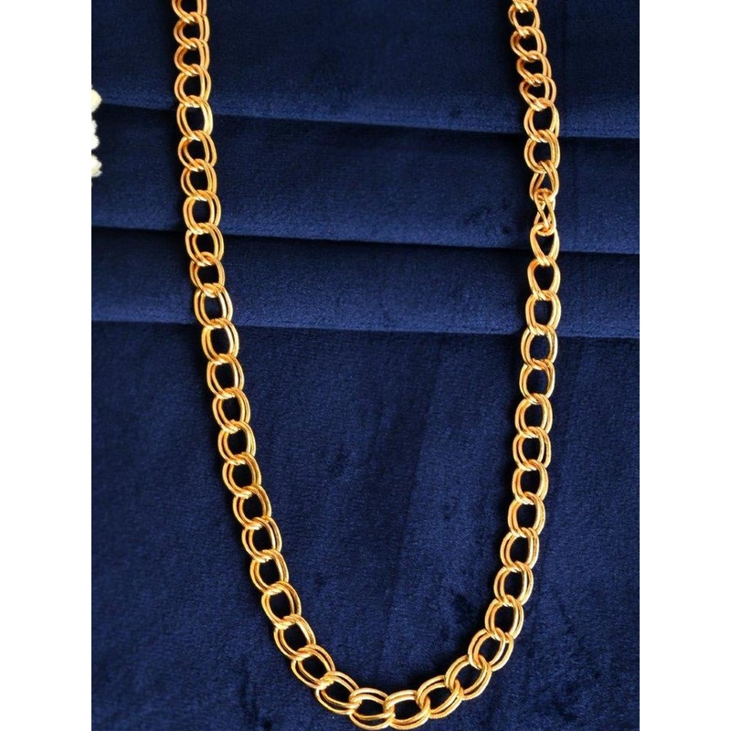 Roadster  Gold Plated Designer Circular Chain For Men