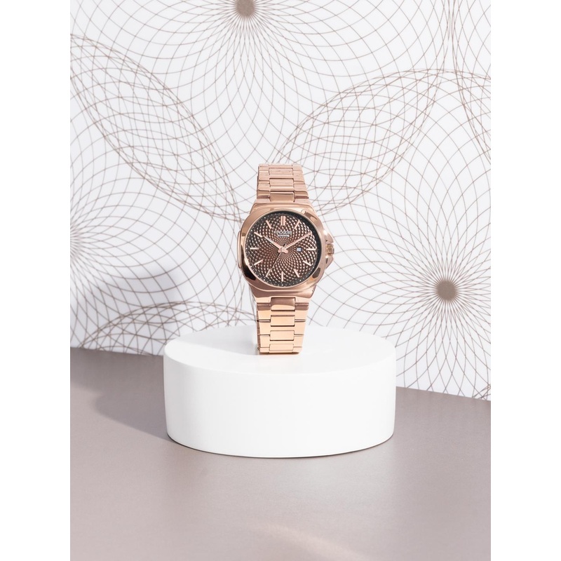 Sonata Poze Quartz Analog Dial Rose Gold Stainless Steel Strap Watch Men – SP70067WM01