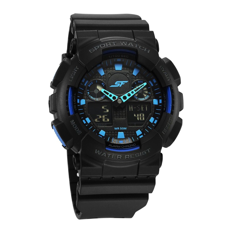 Sonata Unisex Patterned Dial & Straps Analogue and Digital Watch