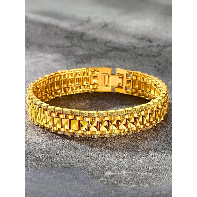 The Roadster Lifestyle Co Men Gold-Plated Bracelet