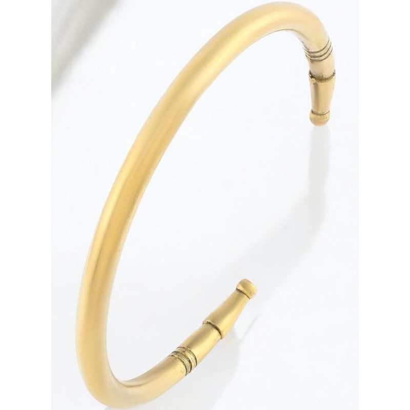 19TH JULY JEWELS Brass Gold-Plated Kada Bracelet