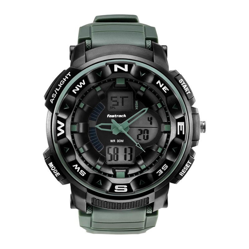 Fastrack Men Dial & Straps Analogue and Digital Watch 38076PP02