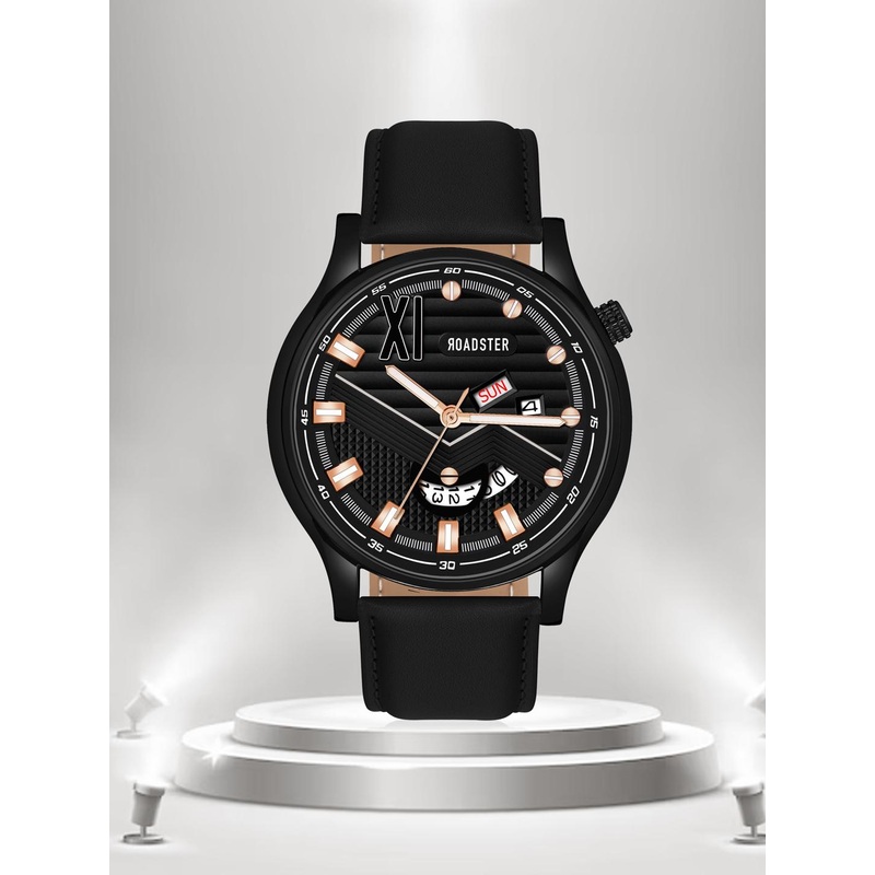 Roadster Day & Date Analog Watch RD-10-Black