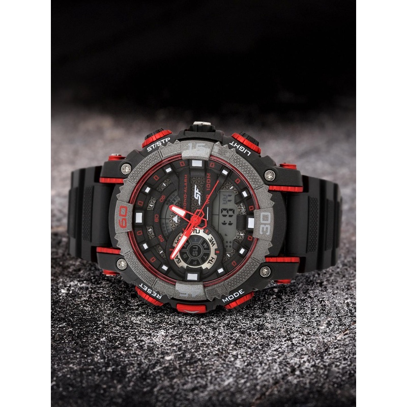 Sonata Men Black Digital Watch 77070PP01J