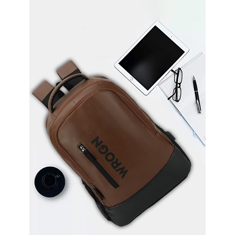 WROGN Unisex Typography Printed Anti-Theft Backpack 30 L