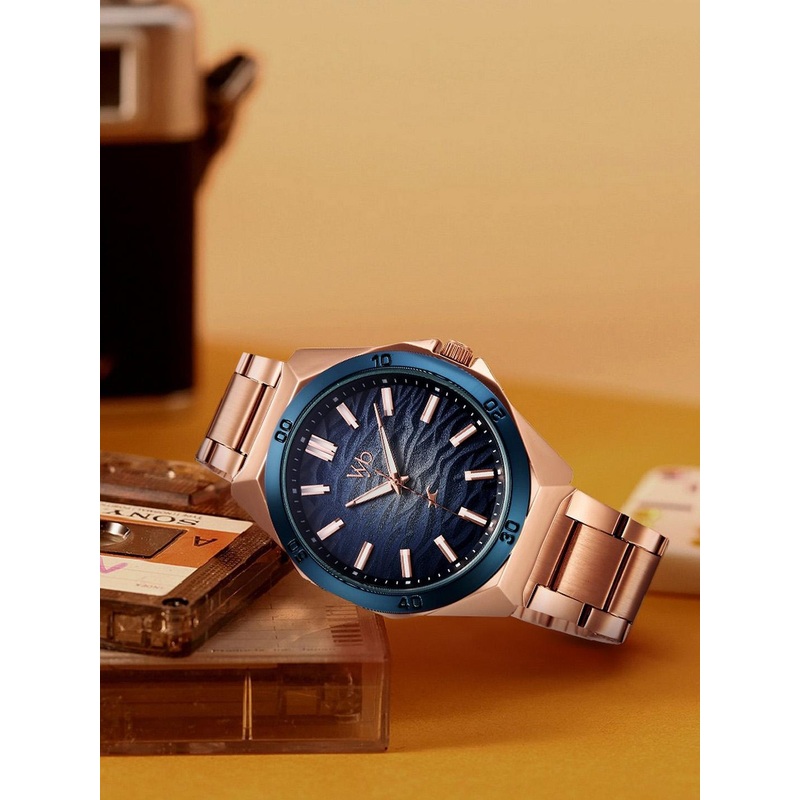 Fastrack Vyb 6.0 Quest Men Printed Dial & Bracelet Style Straps Analogue Watch FV30028KM01