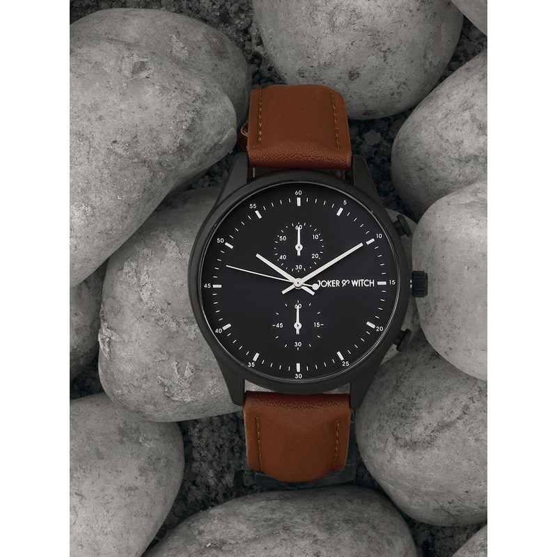 JOKER & WITCH Men Printed Dial & Leather Straps Analogue Watch AMWW522_M