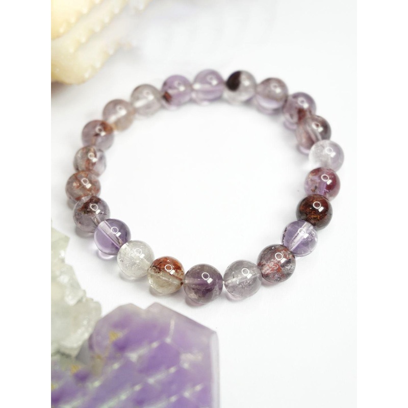 Love Rocks Unisex Auralite Beaded Elasticated Bracelet