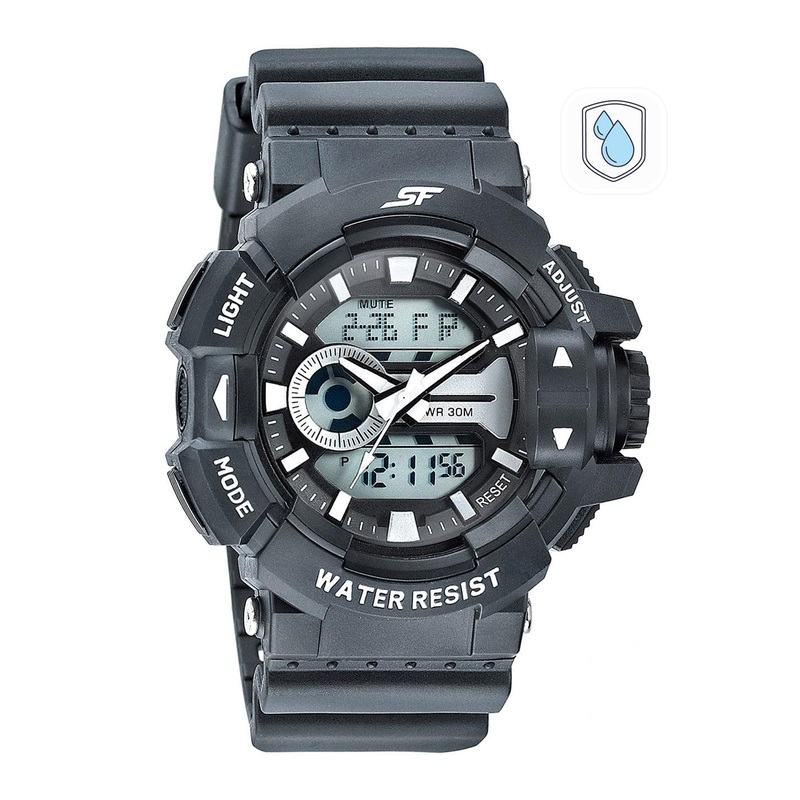 Sonata Men Grey Analogue and Digital Watch – 77118PP01W