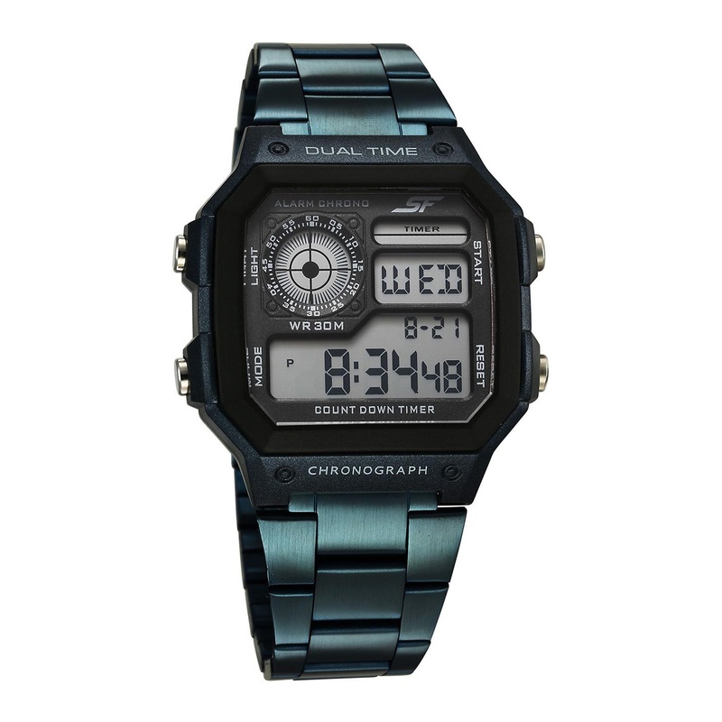 Sonata Men Hexa Metal Refresh Digital Watch 77134PM07W
