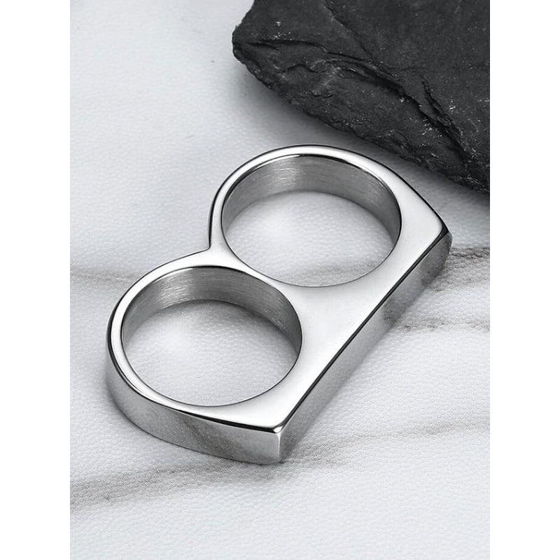 The Roadster Lifestyle Co Men Trendy Double-Finger Ring