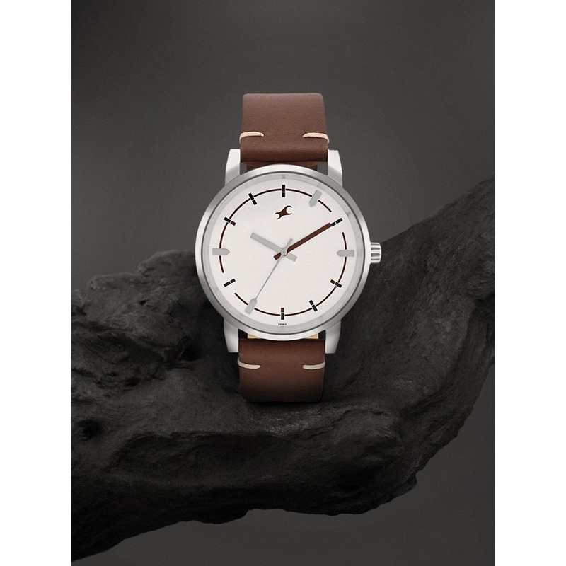 Fastrack Men Leather Straps Analogue Watch 3278SL04