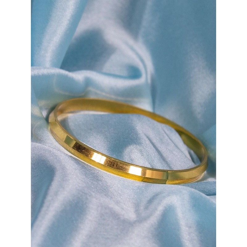 Jewelz Men Gold-Plated Kada Bracelet