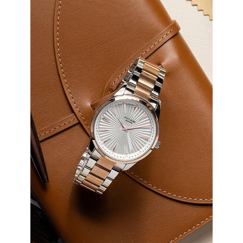 Sonata Men Poze Textured Dial & Bracelet Style Straps Analogue Quartz Watch SP70055KM02