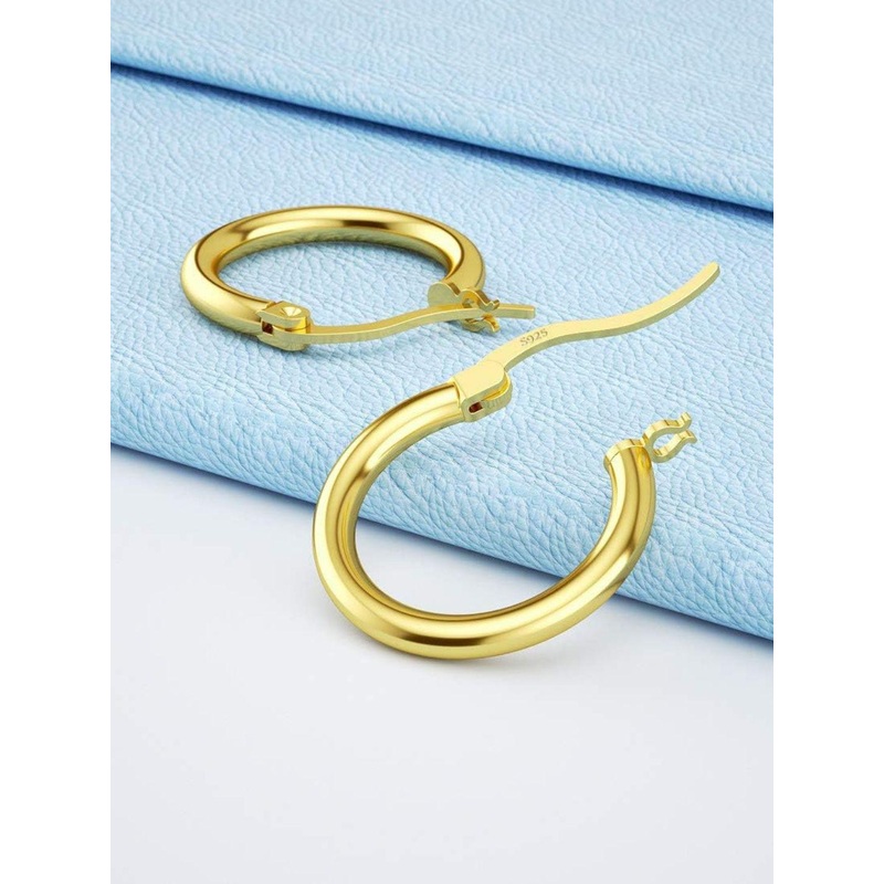 The Roadster Lifestyle Co. Men Stainless Steel Contemporary Hoop Earrings