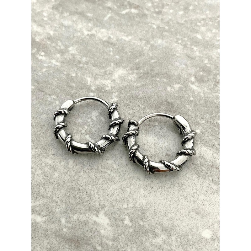 VAGHBHATT Stainless Steel Classic Hoop Earrings