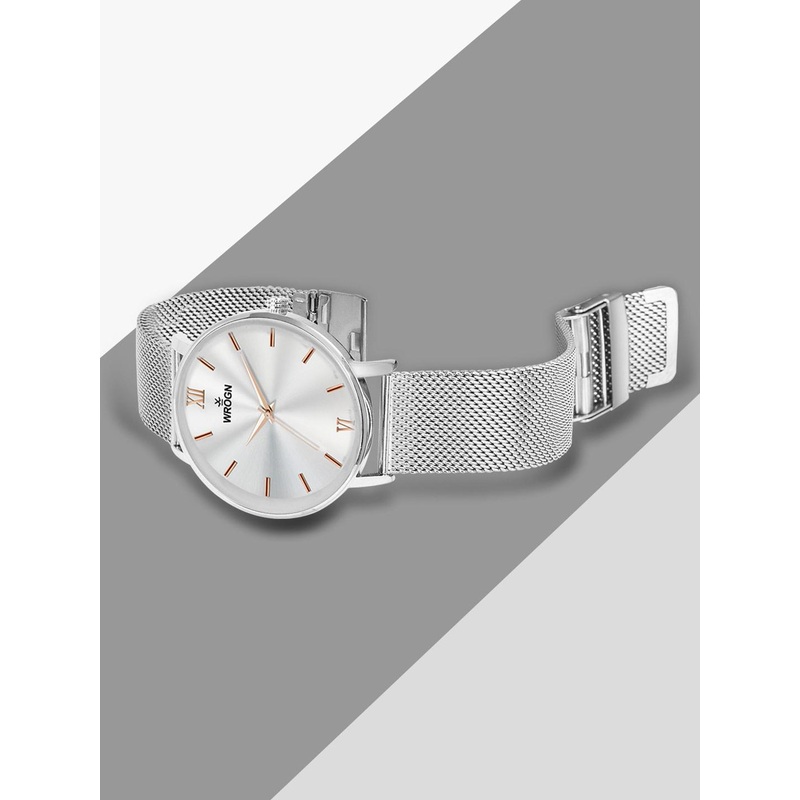 WROGN Men Embellished Dial & Stainless Steel Straps Analogue Watch HOBWRG0451