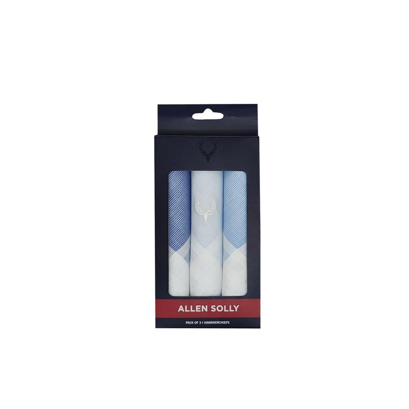 Allen Solly Men Pack Of 3 Printed Cotton Handkerchief