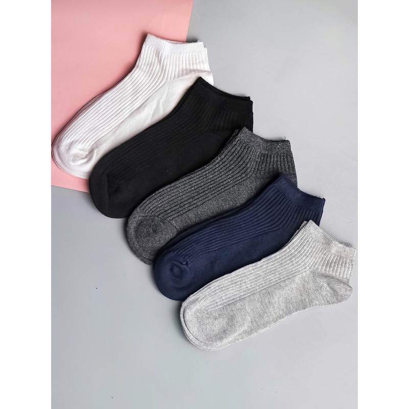 Brauch Pack Of 5 Cotton Patterned Ankle-Length Socks