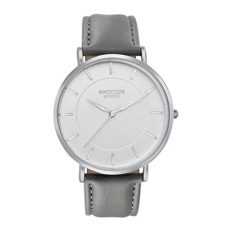 Sonata Men Leather Straps Analogue Watch SP70027SL01W