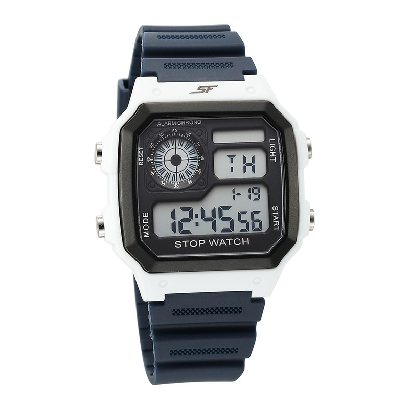 Sonata Printed Dial & Textured Straps Digital Watch 77123PP02