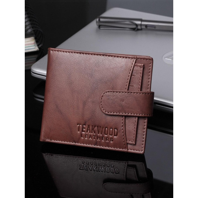 Teakwood Leathers Men Brown Solid Genuine Leather Wallet