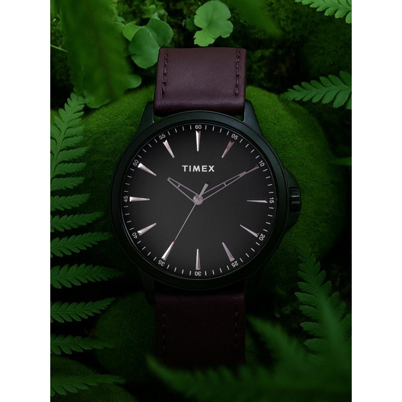 Timex Men Brass Dial & Brown Straps Analogue Watch TWEG165SMU08