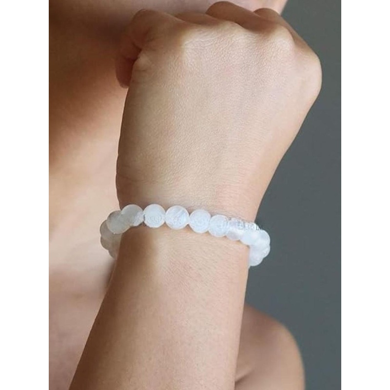 VIBESLE Unisex Artificial Beads Elasticated Bracelet