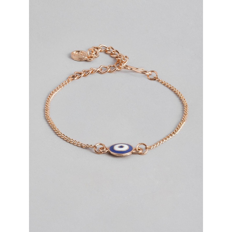 Estele Unisex Rose Gold-Plated Link Bracelet