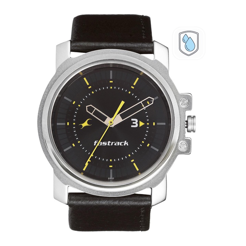 Fastrack Men Black Dial Watch NA3039SL02