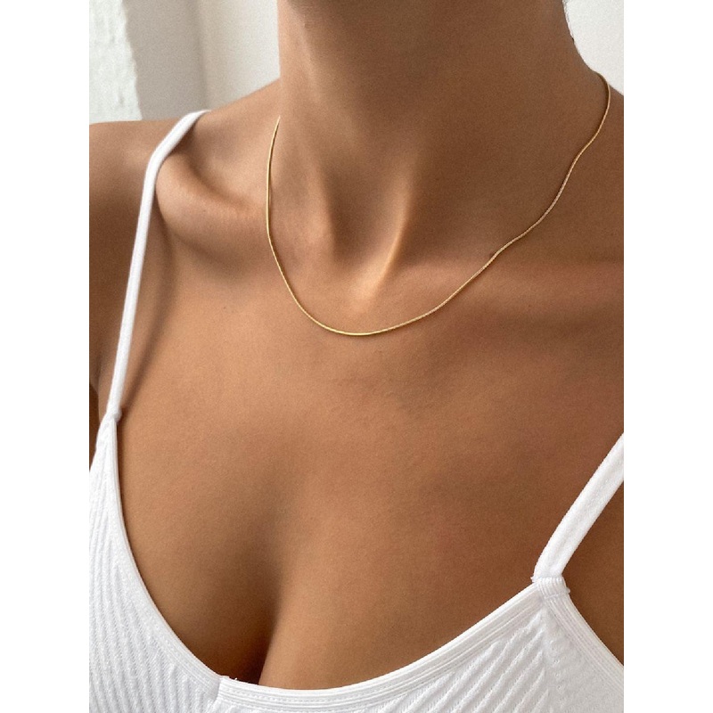 Seora Gold-Plated Stainless Steel  Minimal Necklace