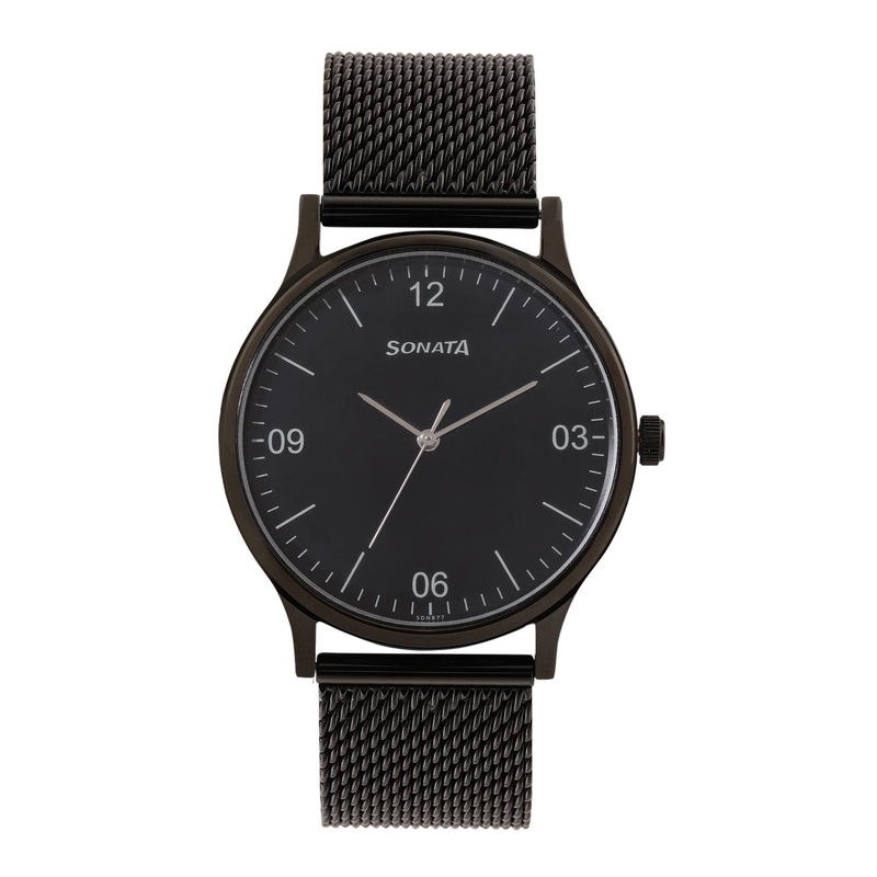 Sonata Men Essen Analogue Watch 77105NM02