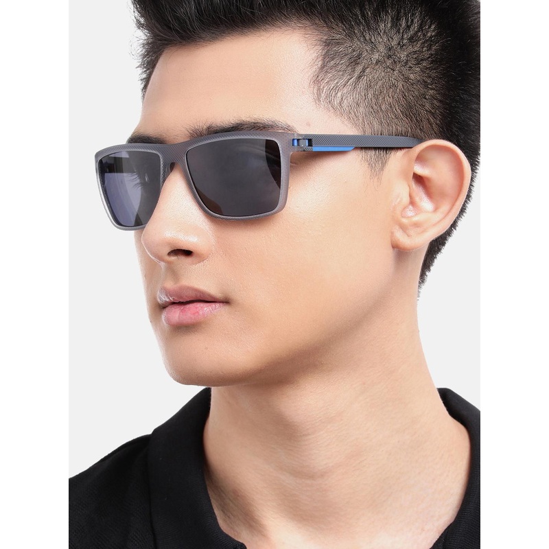 Carlton London Blue with Grey Toned with Blue Polarised Lens Wayfarer Sunglass