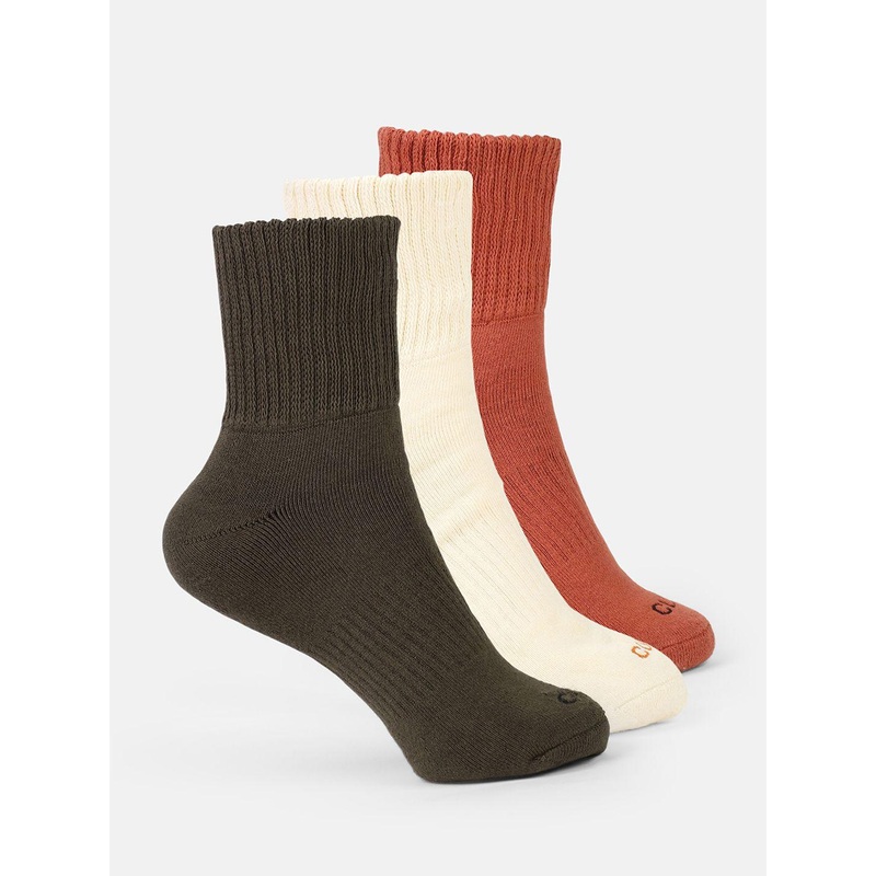 CULT Men Pack Of 3 Cotton High Ankle-Length Socks