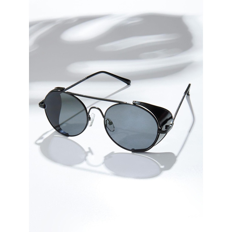 JOKER & WITCH Men UV Protected Lens Round Sunglasses