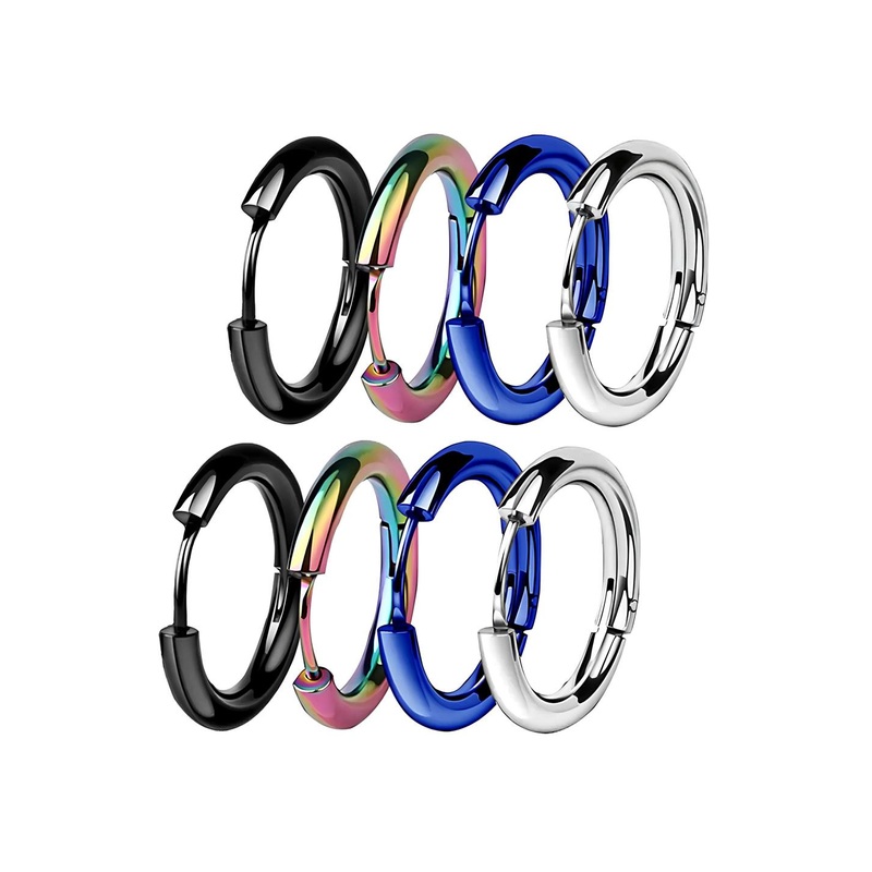 KARISHMA KREATIONS Men Set Of 4 Contemporary Hoop Earrings