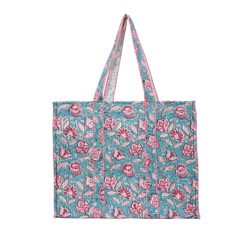 Block N Style Unisex Floral Printed Shopper Tote Bag