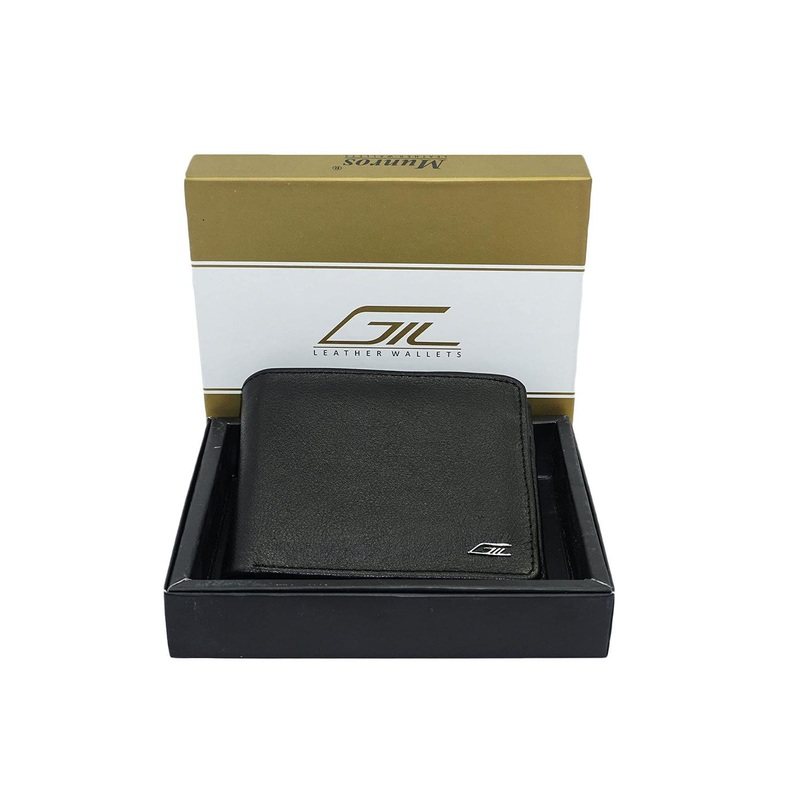 GIL Men Leather Two Fold Wallet