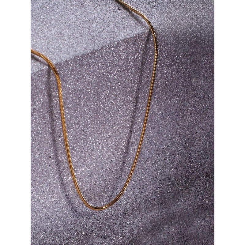 SALTY Pack of 2 Men Round Snake Gold Chain