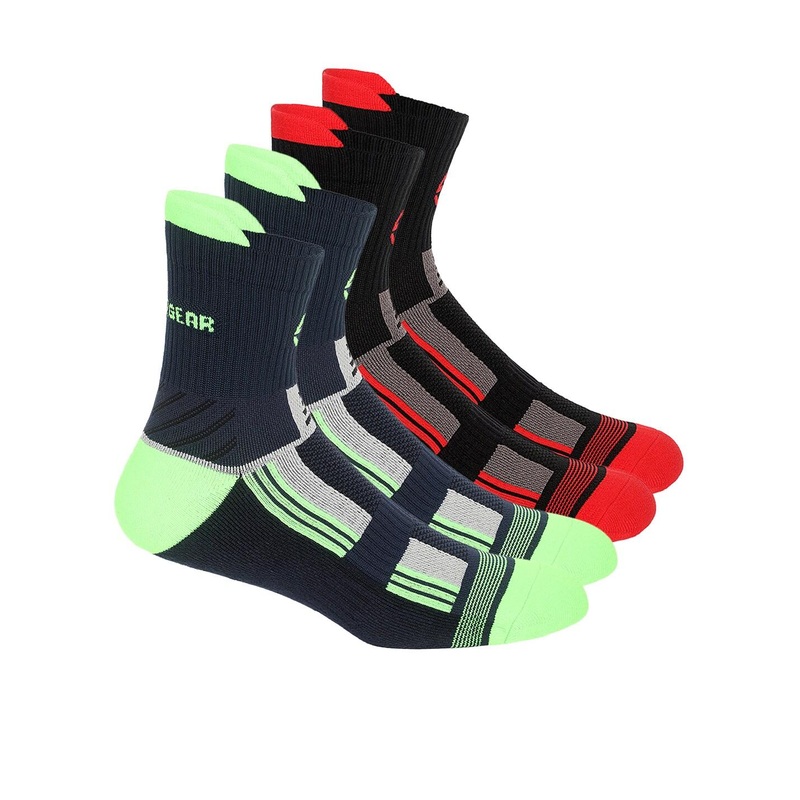 SuperGear Men Marathon Running Pack of 2 Ankle Length Cotton Sports Socks