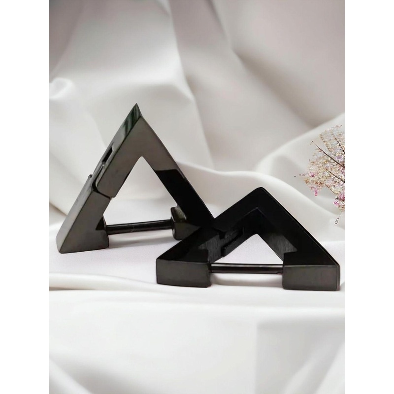 The Roadster Lifestyle Co Triangle Hoop Earrings