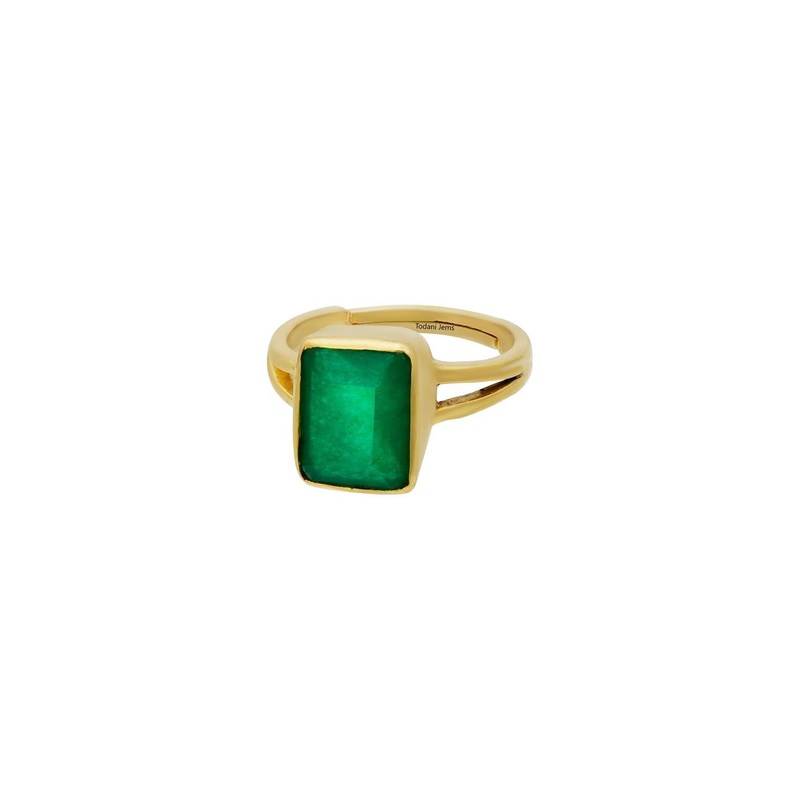 Todani Jems 3.25 Ratti Panna Emerald Adjustable Ring
