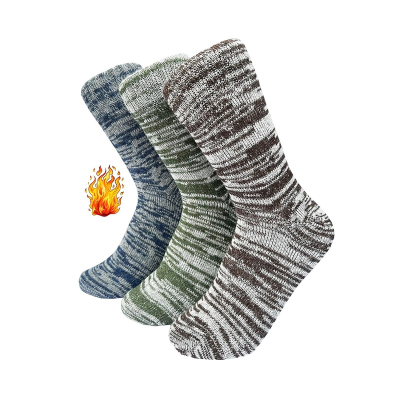 Alexvyan Women Pack of 3 Patterned Calf-Length Winter Woolen Warm Socks