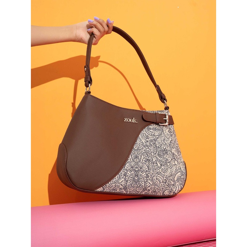 Alt by Zouk  Ira Colaba Shirin Textured Structured Handheld Bag