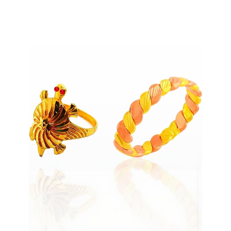 Dynamic Retail Global Men Yellow Ring
