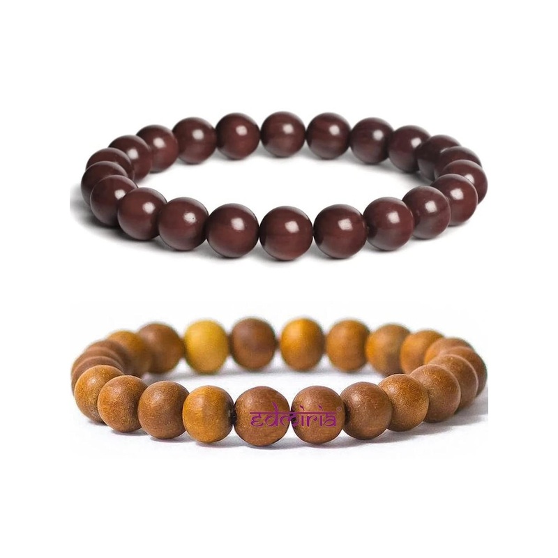 EDMIRIA Unisex Brown Wood Bracelet