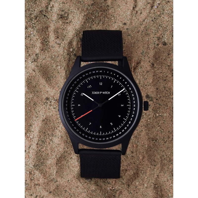 JOKER & WITCH Men Patterned Dial & Stainless Steel Straps Analogue Watch AMWW469_M