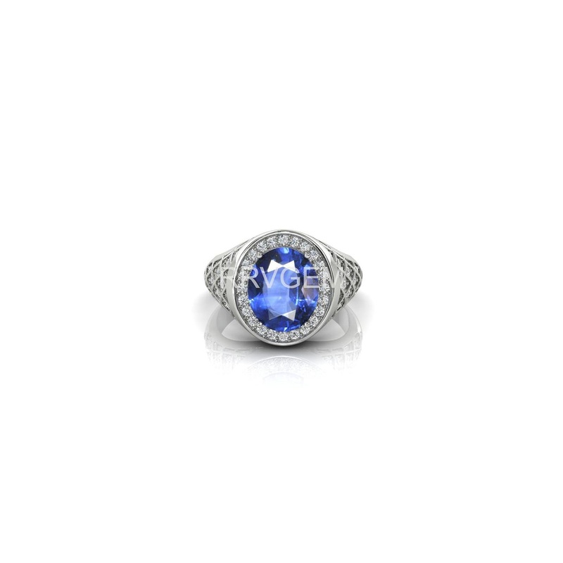 RRVGEM 5.00 Ratti Blue Sapphire Finger Ring