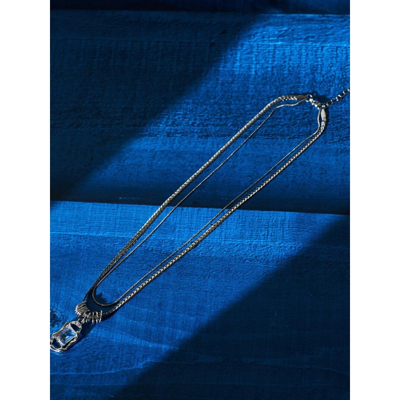 SALTY Men Stainless Steel Gem Chic Chain