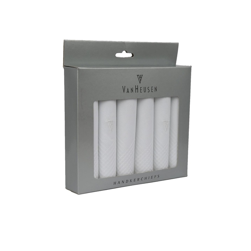 Van Heusen Men Pack Of 6 White Solid Accessory Gift Set